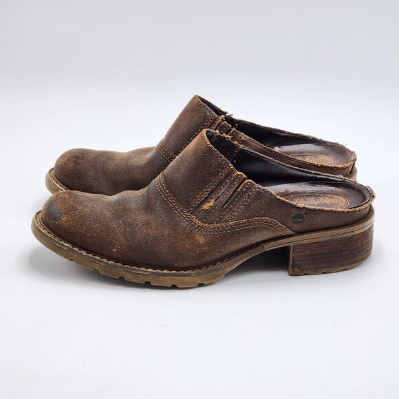 Timberland Smart Leather Slip On Mule Clogs Shoes Size 8.5 - Picture 4 of 11